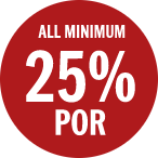 All Minimum 25% POR